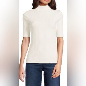 Lands End Women’s Mock Turtleneck Large